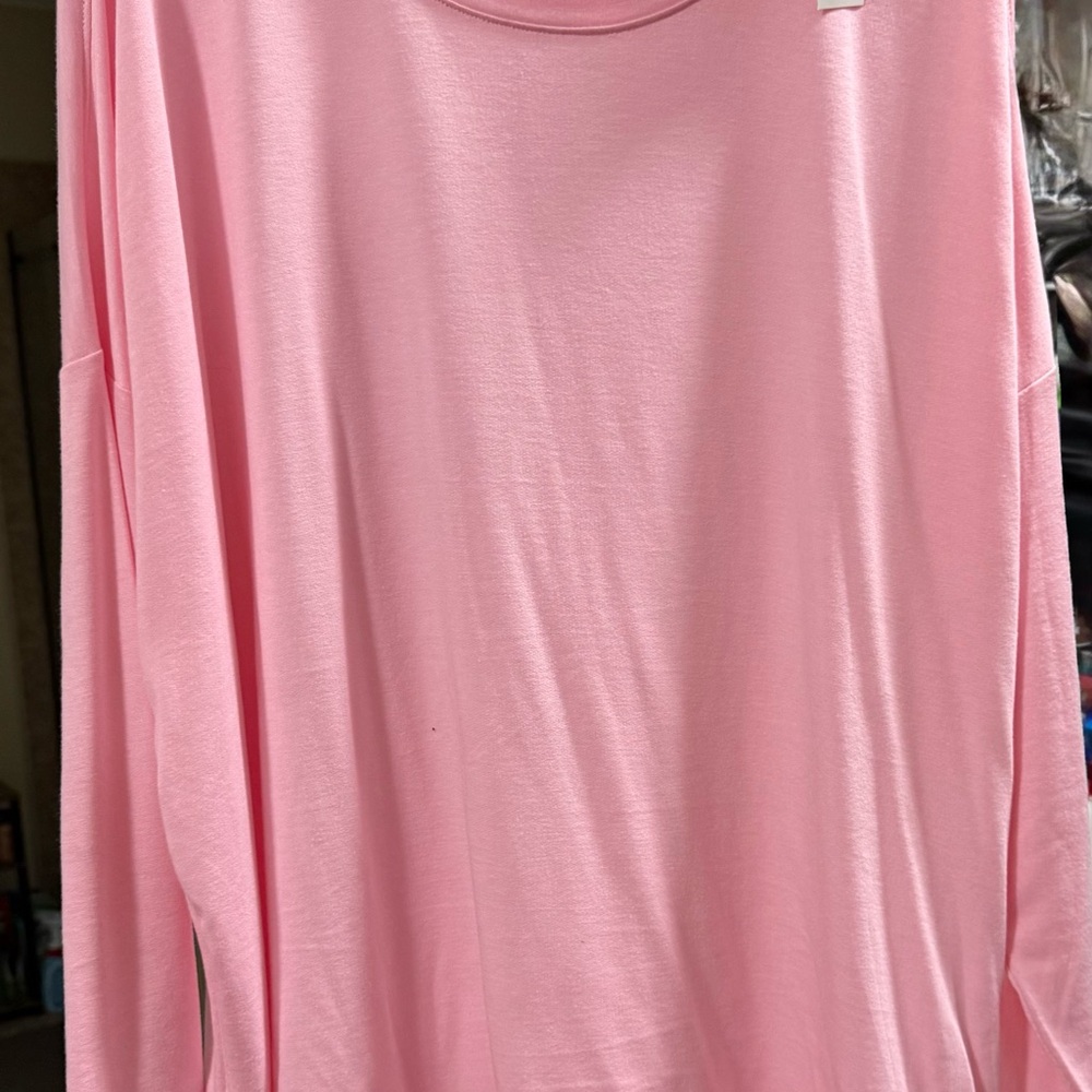 Crown & Ivy Pink Long Sleeve Tee